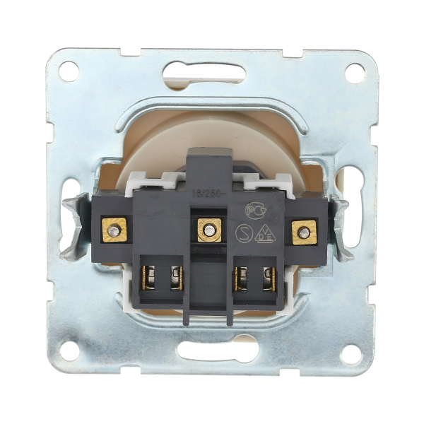 Розетка LK Studio без з/к, со шторками (бежевый) LK60 863301-1