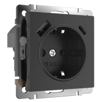 Розетка Werkel с быстрой зарядкой USB Type A+С черный W1171708 4690389176449