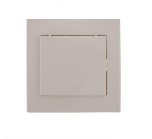 Розетка с зазем. с крышкой Lezard Rain белая 703-0202-123