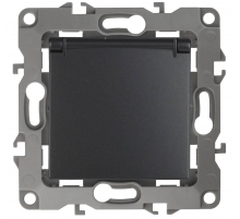 Розетка ЭРА 12 2P E Schuko со шторками с крышкой 16A 250V 12-2103-05 Б0014697