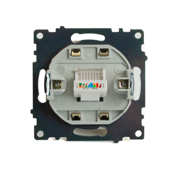 Розетка компьютерная RJ-45 Stekker Катрин золото GLS00-7107-08 49227