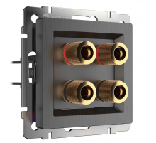 Акустическая розетка Werkel (графит рифленый) W1185004 4690389158698