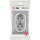 Розетка ЭРА Arktik 16-2105-03 двойная с заземлением 2X2P+E Schuko со шторками 16А-250В алюминий Б0070456