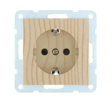 Розетка LK Studio с з/к, со шторками (сосна) LK60 863225-1