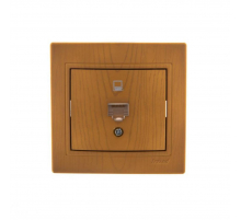 Розетка компьютерная Lezard Mira ольха 701-0701-139