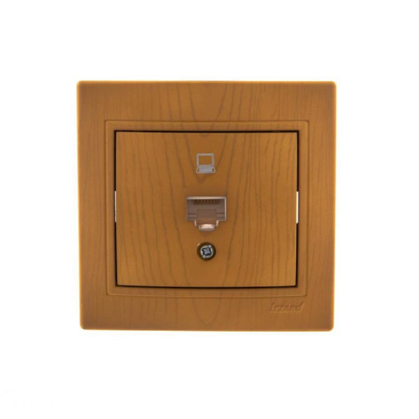 Розетка компьютерная Lezard Mira ольха 701-0701-139