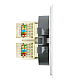 Розетка компьютерная 2-местная RJ-45 (механизм) Stekker Мия RST00-3111-01 белая магнолия 50437