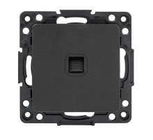 Стокгольм Механизм Розетки Phone 1-местной черный EKF PROxima EZT01-034-10