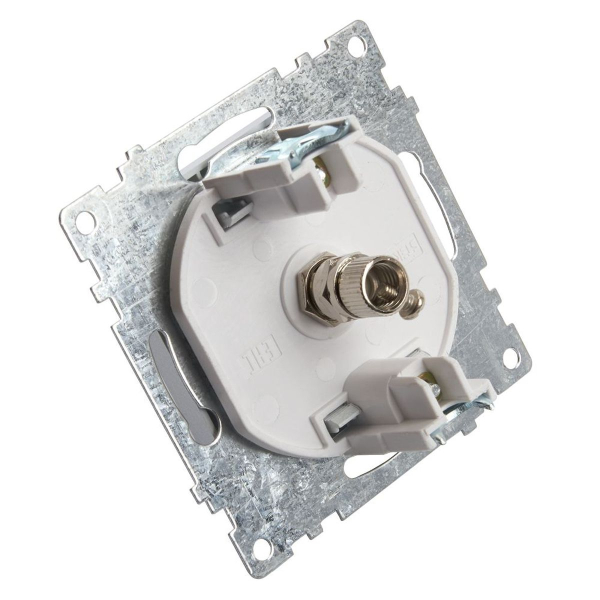 ТВ-розетка Stekker Катрин серебро GLS00-7108-03 39586