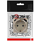 Розетка ЭРА Серия 12 12-4108-04 2P+E 16A-250В со шторками с USB type-A+C 5В-3А шампань Б0067727