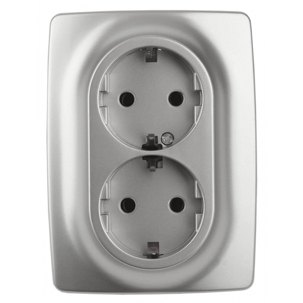 Розетка ЭРА 12 2x2P E Schuko со шторками 16A 250V 12-2108-03 Б0036444 Розетка ЭРА 12 2x2P E Schuko со шторками 16A 250V 12-2108-03 Б0036444