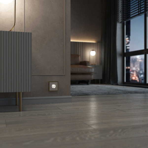 Розетка с подсветкой Werkel айвори a069610