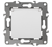 Розетка ЭРА 12 2P E Schuko со шторками с крышкой 16A 250V 12-2003-01 Б0038806