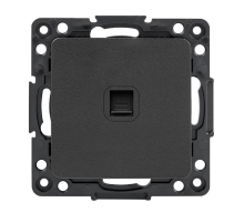 Стокгольм Механизм Розетки RJ-45 1-местной черный EKF PROxima EZK01-035-10