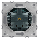 Розетка 1-местная с з/ш, с/з (механизм), СЗК, Stekker, 250В, 16А Эмили, RST16-5110-10ZK, платиново-серый, soft touch 50243