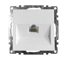 Розетка компьютерная RJ-45 Stekker Катрин белый GLS00-7107-01 39305