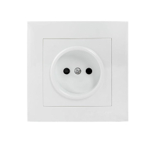 Валенсия розетка 1-местная б/з 10А белая с защ. штор. EKF PROxima EWR10-022-10