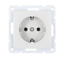 Розетка LK Studio с з/к, без шторок (белый) LK60 863104-1