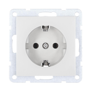 Розетка LK Studio с з/к, без шторок (белый) LK60 863104-1