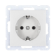 Розетка LK Studio с з/к, без шторок (белый) LK60 863104-1