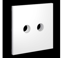 Накладка для розетки телевизионной оконечной TV+SAT S70 (белый матовый) Voltum VLS001602