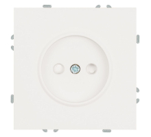 Розетка 2P Stekker Эмили со шторками белый фарфор RST16-5109-01 49876