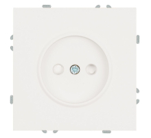 Розетка 2P Stekker Эмили со шторками белый фарфор RST16-5109-01 49876