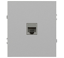 Розетка ЭРА Arktik 16-3107-03 информационная RJ45 алюминий Б0070476