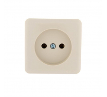 Розетка без зазем. Lezard Viola кремовая 751-0300-121