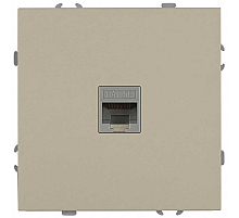 Розетка ЭРА Galaxy 15-3107-04 информационная RJ45 IP20 шампань Б0070741