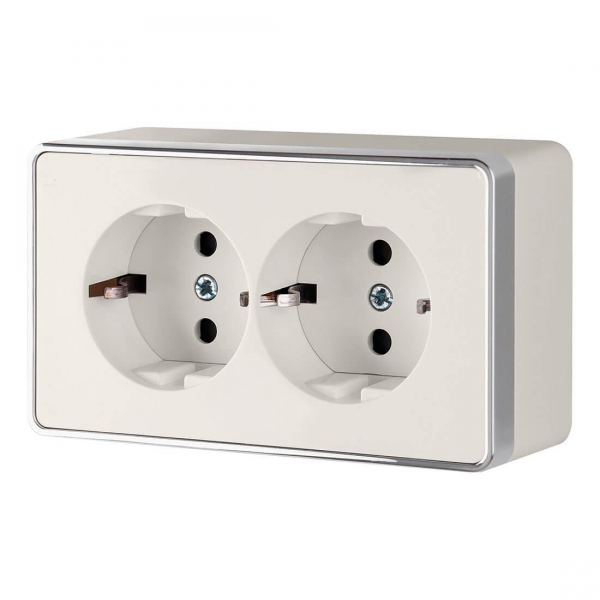 Розетка двойная с заземлением Werkel Gallant слоновая кость W5072103 4690389164668 Розетка двойная с заземлением Werkel Gallant слоновая кость W5072103 4690389164668