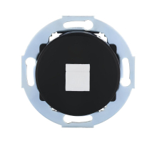 Розетка LK Studio компьютерная RJ-45 кат. 6 с накладкой (черный) Vintage 886308-1