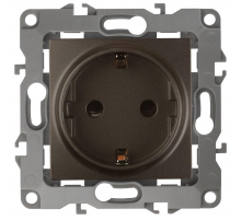 Розетка ЭРА 12 2P E Schuko со шторками 16A 250V 12-2102-13 Б0019324