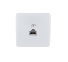 Розетка телефонная евро Lezard Viola белая 751-0200-137