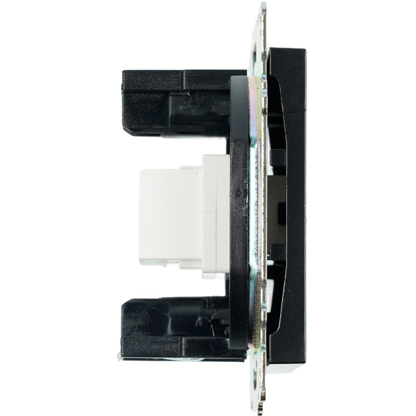 Розетка HDMI 2.1, Type A  (механизм), STEKKER GLS00-7118-05, серия Катрин, черный 50062