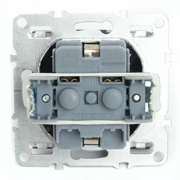 Розетка 2P+PE Stekker Эрна с крышкой черный PST16-9112-03 49156 Розетка 2P+PE Stekker Эрна с крышкой черный PST16-9112-03 49156