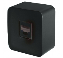Розетка компьютерная RJ-45 Stekker София черный матовый MST00-20-05 49483