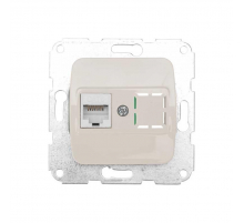 DEA Розетка Компьютер RJ45 с/у мех. Беж KRANZ KR-78-0253