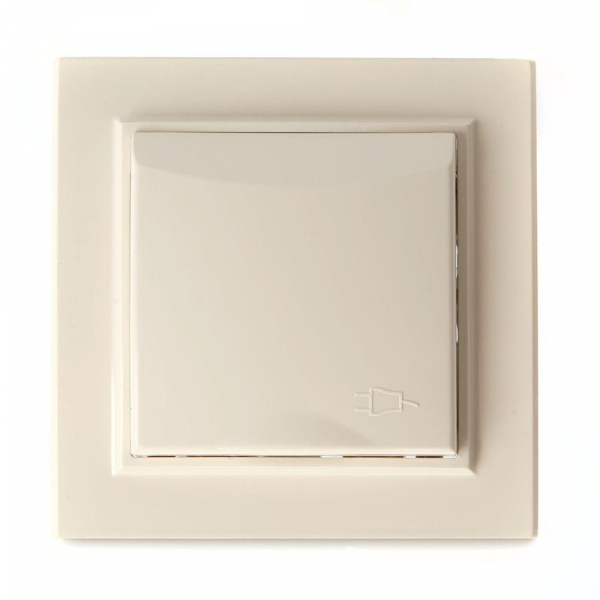 Розетка 2P+PE Stekker Эрна со шторками крышкой слоновая кость PST16-9012-02 39238 Розетка 2P+PE Stekker Эрна со шторками крышкой слоновая кость PST16-9012-02 39238