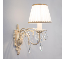 Бра Eurosvet 3637/1 белый с золотом/прозрачный хрусталь Strotskis