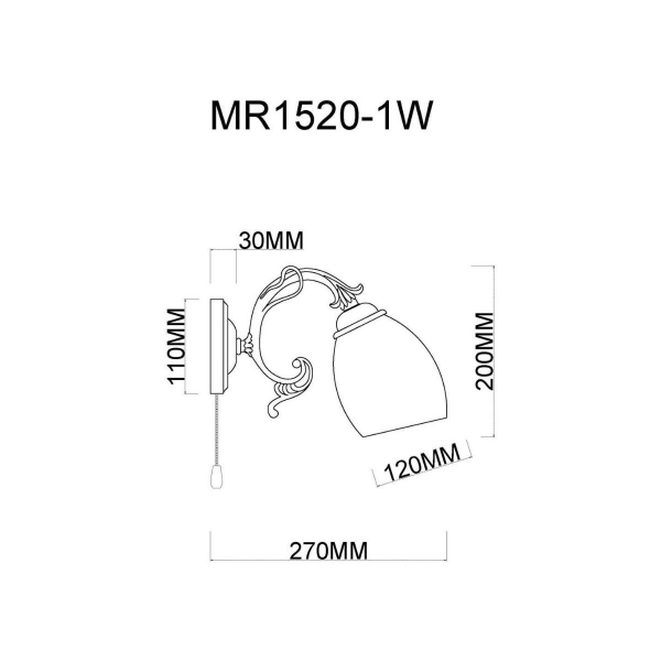 Бра MyFar Biene MR1520-1W Бра MyFar Biene MR1520-1W