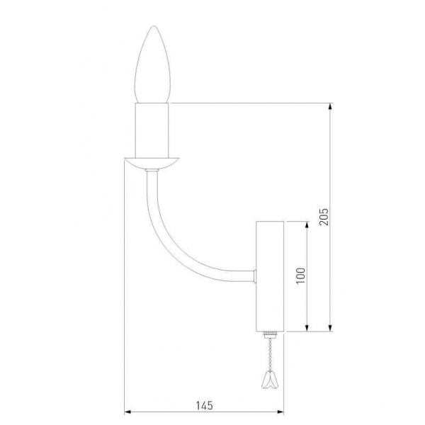 Бра Eurosvet Santi 60139/1 золото Бра Eurosvet Santi 60139/1 золото
