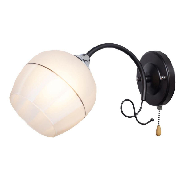 Бра IMEX MD.3314-1-W BK+CH Бра IMEX MD.3314-1-W BK+CH