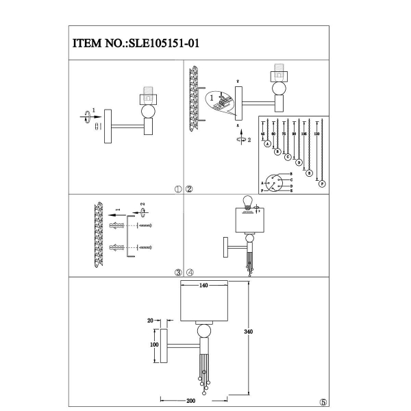 Бра Evoluce Primma SLE105151-01 Бра Evoluce Primma SLE105151-01