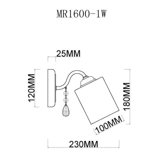 Бра MyFar Patrick MR1600-1W Бра MyFar Patrick MR1600-1W