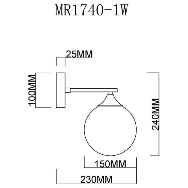 Бра MyFar Fisher MR1740-1W Бра MyFar Fisher MR1740-1W