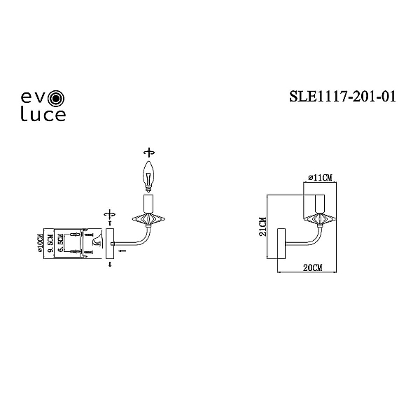 Бра Evoluce Attic SLE1117-201-01