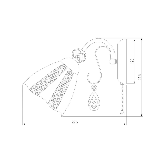 Бра Eurosvet Floranse 30155/1 белый Бра Eurosvet Floranse 30155/1 белый