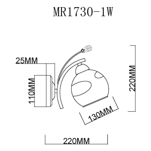 Бра MyFar Stella MR1730-1W Бра MyFar Stella MR1730-1W