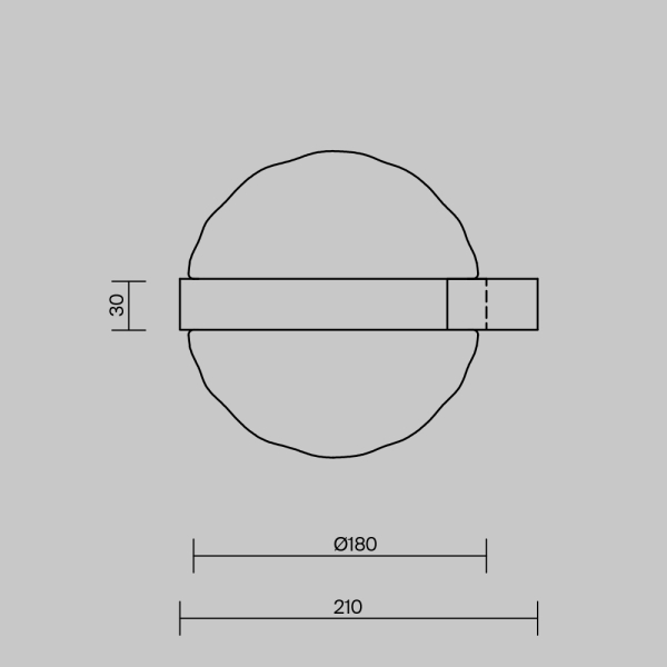 Настенный светильник (бра) Maytoni MOD379WL-L6B3K